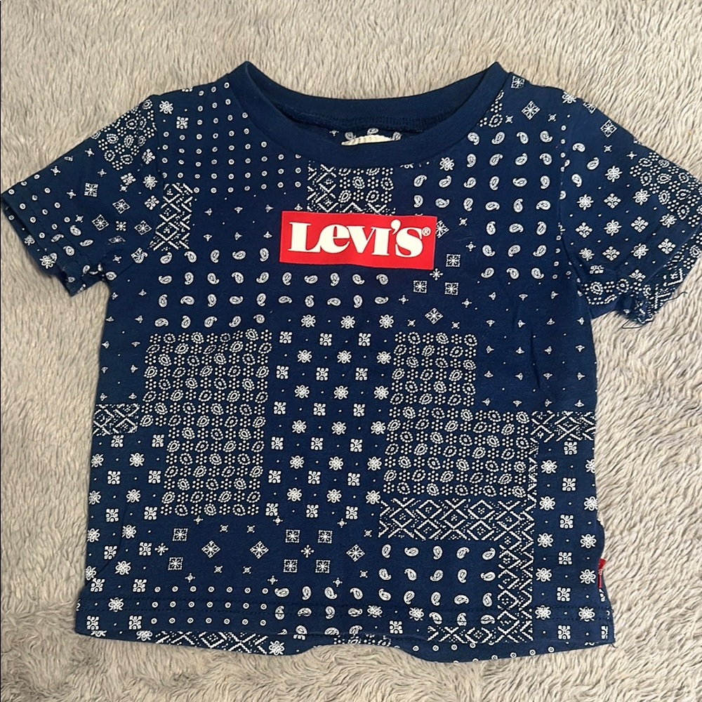 Levi's Kids Navy Geometric Tee